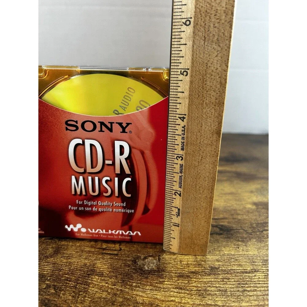 New Sony CD-R Music CDs 20 Pk Slim Multi Color Cases 80 Min 20CRM80LX2 Open Box